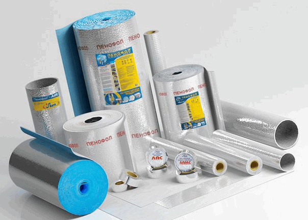 Пенофол фольгированный для труб