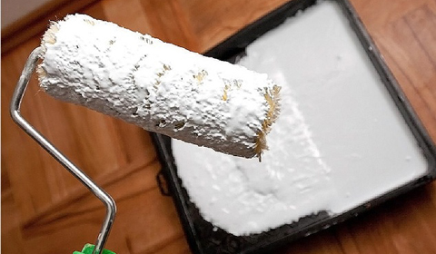 Побелка потолка своими руками