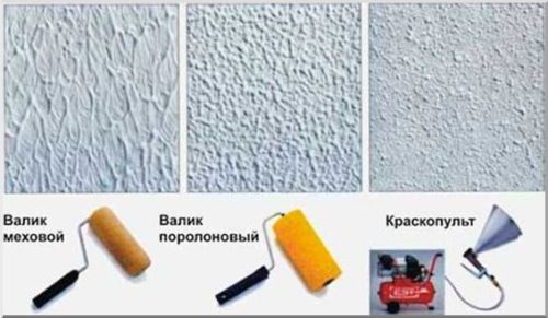 результат окрашивания разными инструментами