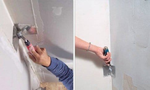 шпаклевание внутреннего угла инструментом